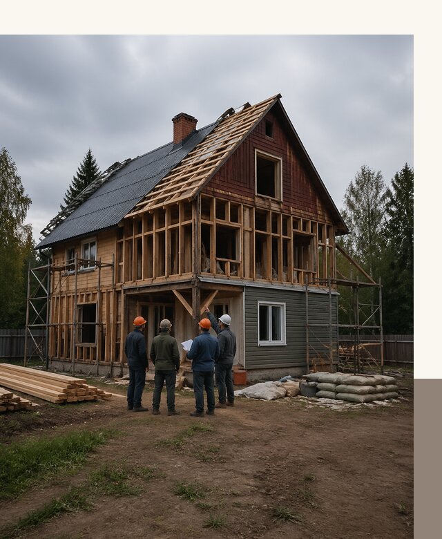 Реконструкция дачного дома в Удомле под ключ с проектом