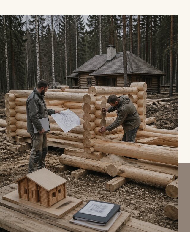 Проектирование и строительство домов из бревна в Удомле